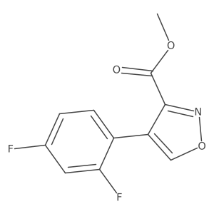 Methyl 4-(2,4-difluorophenyl)-1,2-oxazole-3-carboxylate结构式