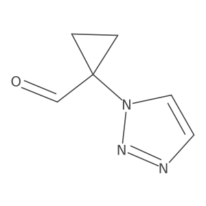 1-(Triazol-1-yl)cyclopropane-1-carbaldehyde结构式