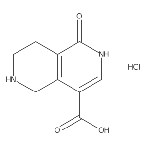 1-Oxo-5,6,7,8-tetrahydro-2H-2,6-naphthyridine-4-carboxylic acid;hydrochloride结构式