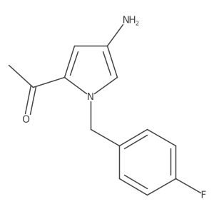 1-[4-amino-1-(4-fluorobenzyl)-1H-pyrrol-2-yl]ethanone结构式