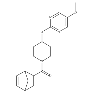 2-[(1-{Bicyclo[2.2.1]hept-5-ene-2-carbonyl}piperidin-4-yl)oxy]-5-methoxypyrimidine结构式
