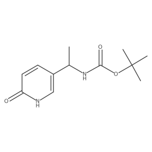 tert-butyl N-[(1R)-1-(6-hydroxypyridin-3-yl)ethyl]carbamate结构式