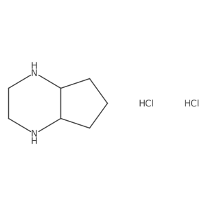 (4aR,7aS)-octahydro-1H-cyclopenta[b]pyrazine dihydrochloride结构式