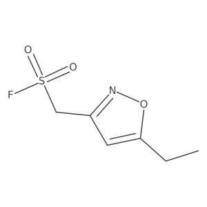 (5-Ethyl-1,2-oxazol-3-yl)methanesulfonyl fluoride结构式