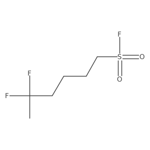 5,5-Difluorohexane-1-sulfonyl fluoride结构式