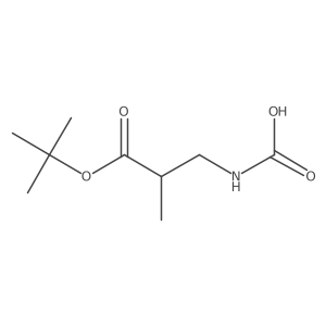 [3-(Tert-butoxy)-2-methyl-3-oxopropyl]carbamic acid Structure