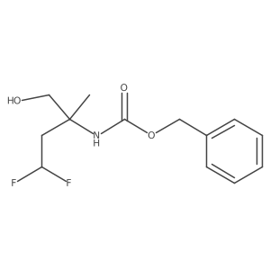 benzyl N-(4,4-difluoro-1-hydroxy-2-methylbutan-2-yl)carbamate结构式