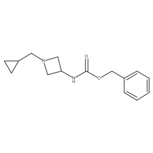 benzyl N-[1-(cyclopropylmethyl)azetidin-3-yl]carbamate结构式