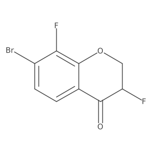 7-Bromo-3,8-difluorochroman-4-one Structure