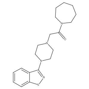 1-(Azepan-1-yl)-2-[4-(1,2-benzothiazol-3-yl)piperazin-1-yl]ethan-1-one结构式