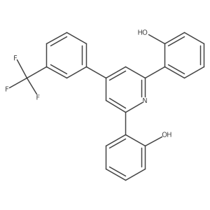 2,6-Di(2-hydroxyphenyl)-4-(3-trifluoromethylphenyl)pyridine Structure
