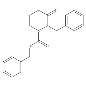 Benzyl 2-benzyl-3-oxopiperidine-1-carboxylate结构式