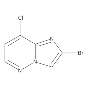 2-Bromo-8-chloroimidazo[1,2-b]pyridazine结构式