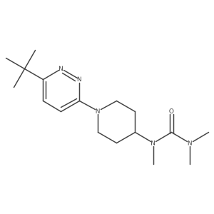 1-[1-(6-Tert-butylpyridazin-3-yl)piperidin-4-yl]-1,3,3-trimethylurea结构式