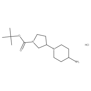 CC(C)(C)OC(=O)N1CCC(N2CCC(N)CC2)C1.Cl结构式
