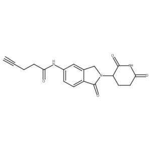 Lenalidomide-5'-CO-C2-alkyne结构式