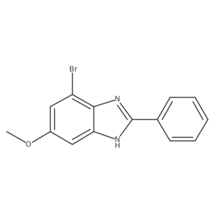 7-Bromo-5-methoxy-2-phenyl-1H-benzo[d]imidazole Structure
