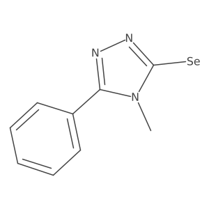2,4-Dihydro-4-methyl-5-phenyl-3H-1,2,4-triazole-3-selone结构式