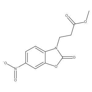 Methyl 6-nitro-2-oxo-3(2H)-benzoxazolepropanoate Structure