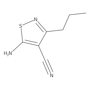 5-Amino-4-cyano-3-propylisothiazole Structure