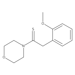 2-(2-Methoxyphenyl)-1-morpholin-4-ylethanethione结构式