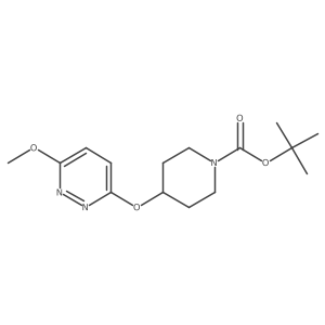 4-[(6-Methoxy-3-pyridazinyl)oxy]-1-piperidinecarboxylic acid 1,1-dimethylethyl ester结构式