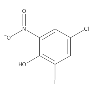 Phenol, 4-chloro-2-iodo-6-nitro- Structure