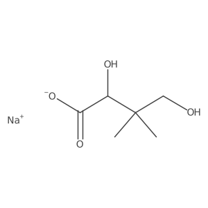 sodium(S)-2,4-dihydroxy-3,3-dimethylbutanoate Structure