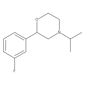 2-(3-Fluorophenyl)-4-(1-methylethyl)morpholine Structure