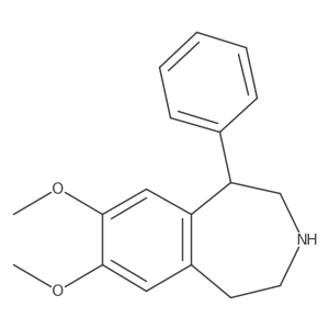(1R)-7,8-Dimethoxy-1-phenyl-2,3,4,5-tetrahydro-1H-3-benzazepine Structure