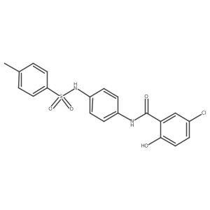 Benzamide,5-chloro-2-hydroxy-n-[4-[[(4-methylphenyl)sulfonyl]amino]phenyl]- Structure