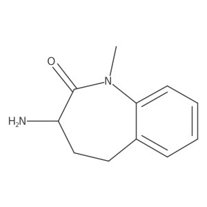 (S)-3-Amino-1-methyl-1,3,4,5-tetrahydro-benzo[b]azepin-2-one Structure