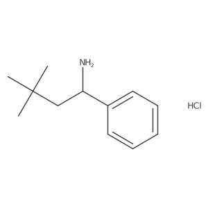 3,3-Dimethyl-1-phenylbutan-1-amine hydrochloride Structure