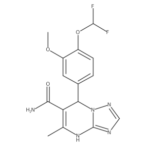 7-(4-(Difluoromethoxy)-3-methoxyphenyl)-5-methyl-4,7-dihydro-[1,2,4]triazolo[1,5-a]pyrimidine-6-carboxamide Structure