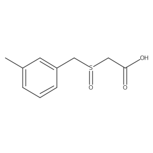 2-[[(3-Methylphenyl)methyl]sulfinyl]acetic acid结构式