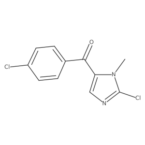 (2-chloro-3-methyl-3H-imidazol-4-yl)-(4-chloro-phenyl)-methanone Structure