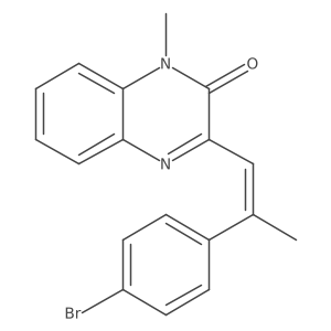 2(1h)-Quinoxalinone,3-[2-(4-bromophenyl)-1-propenyl]-1-methyl-结构式