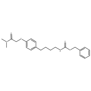 [4-(4-Dimethylcarbamoylmethoxyphenyl)butyl]carbamic acid benzyl ester Structure