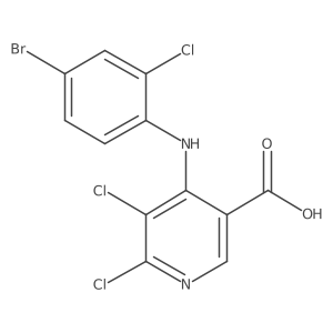 4-(4-Bromo-2-chlorophenylamino)-5,6-dichloronicotinic acid Structure