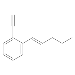 1-Ethynyl-2-(1-penten-1-yl)benzene Structure