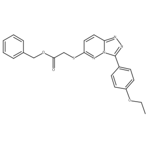 Benzyl 2-((3-(4-ethoxyphenyl)-[1,2,4]triazolo[4,3-b]pyridazin-6-yl)thio)acetate Structure