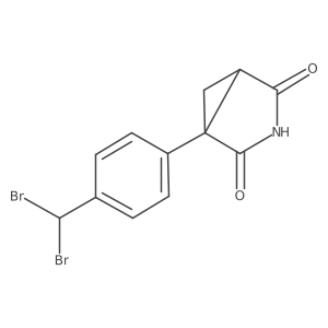 1-[4-(Dibromomethyl)phenyl]-3-azabicyclo[3.1.0]hexane-2,4-dione结构式