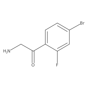 2-Amino-1-(4-bromo-2-fluorophenyl)ethanone结构式