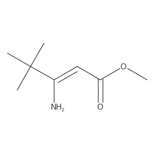 Methyl 3-amino-4,4-dimethylpent-2-enoate Structure