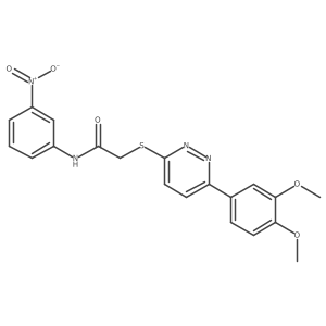 2-((6-(3,4-dimethoxyphenyl)pyridazin-3-yl)thio)-N-(3-nitrophenyl)acetamide Structure