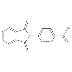 4-(1,3-Dihydro-1-methylene-3-oxo-2H-isoindol-2-yl)benzoic acid结构式