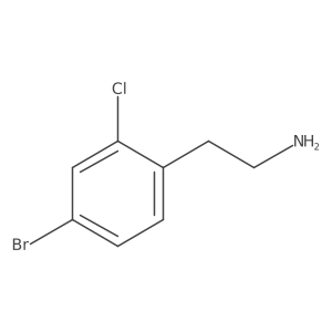 2-(4-Bromo-2-chlorophenyl)ethanamine Structure