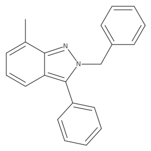 2-benzyl-7-methyl-3-phenyl-2H-indazole结构式