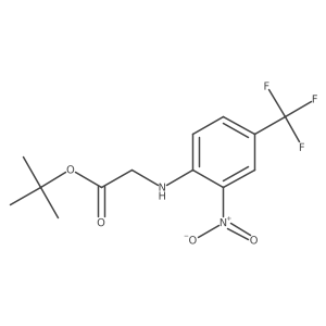 Tert-butyl (2-nitro-4-trifluoromethyl-phenylamino)-acetate Structure