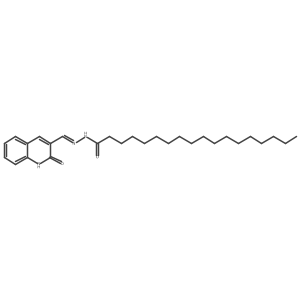 N'-((2-Oxo-1,2-dihydroquinolin-3-yl)methylene)stearohydrazide结构式